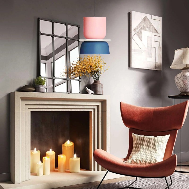 Nordic Metal Bowl Pendant Light With Matte Finish | Orvano