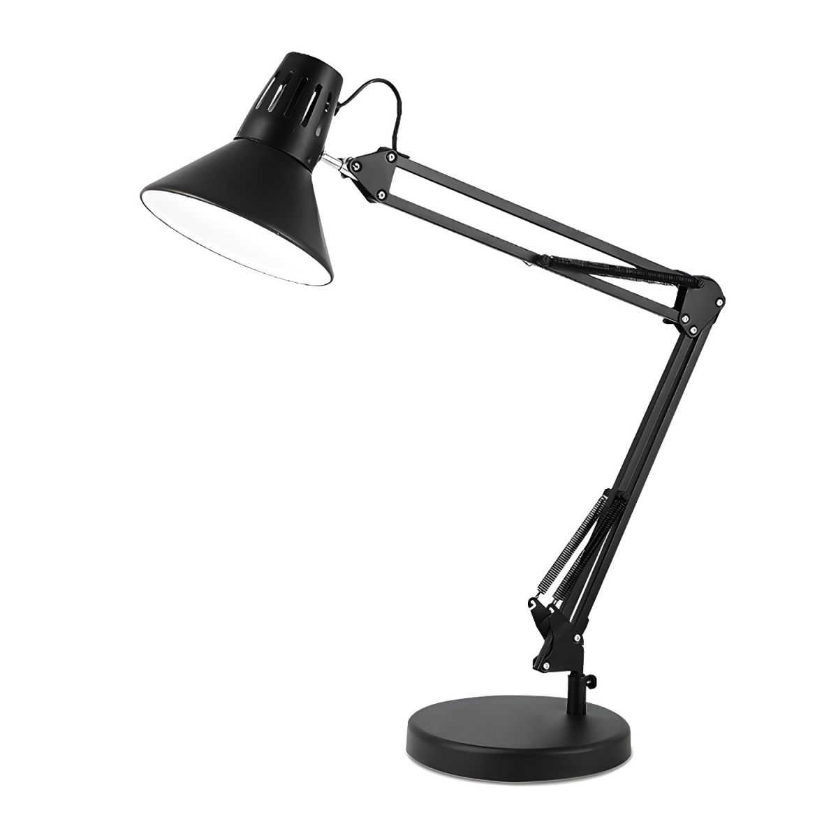 Nordic Metal Cone Shade Table Lamp with Adjustable Arm | Varnico
