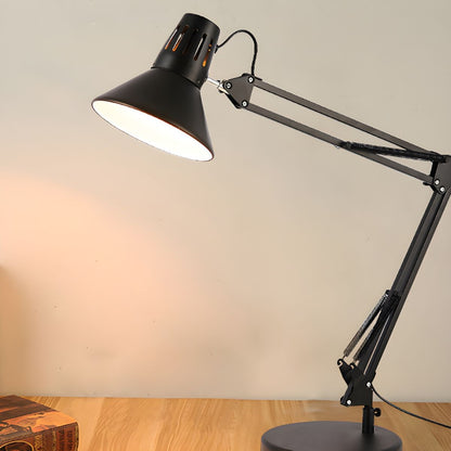 Nordic Metal Cone Shade Table Lamp with Adjustable Arm | Varnico
