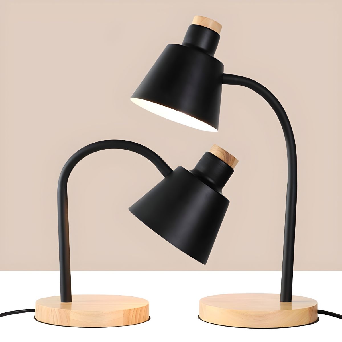 Nordic Metal Desk Lamp with Adjustable Shade | Quorvia