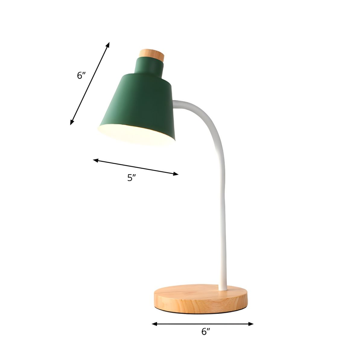 Nordic Metal Desk Lamp with Adjustable Shade | Quorvia