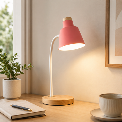 Nordic Metal Desk Lamp with Adjustable Shade | Quorvia