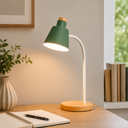 Nordic Metal Desk Lamp with Adjustable Shade | Quorvia