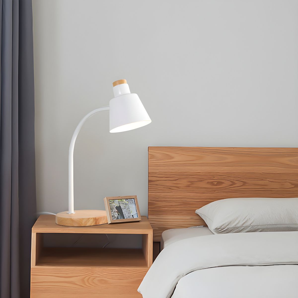 Nordic Metal Desk Lamp with Adjustable Shade | Quorvia