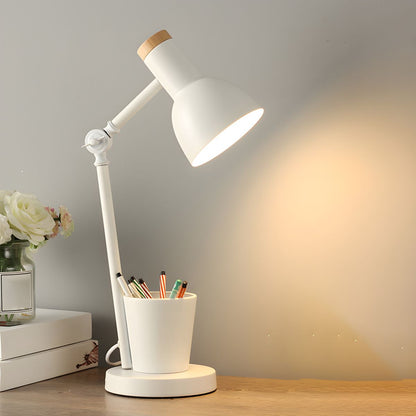 Nordic Metal Desk Lamp with Pen Holder Modern Style | Valnoro