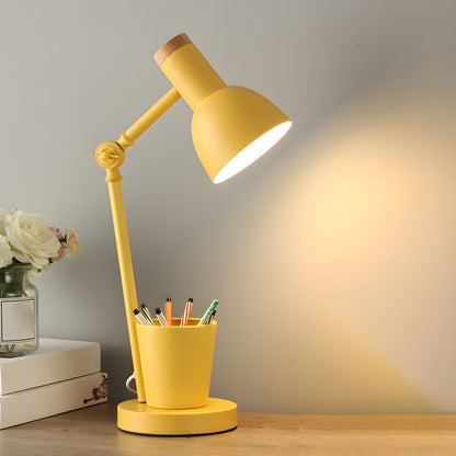 Nordic Metal Desk Lamp with Pen Holder Modern Style | Valnoro
