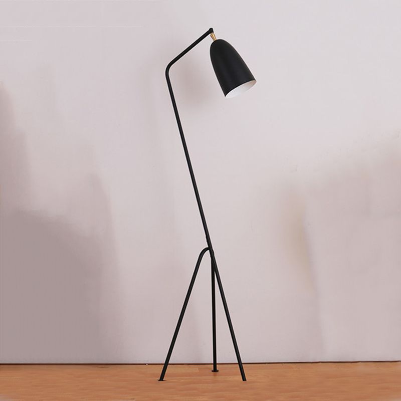 Nordic Metal Dome Floor Lamp With Arched Frame | Corvane
