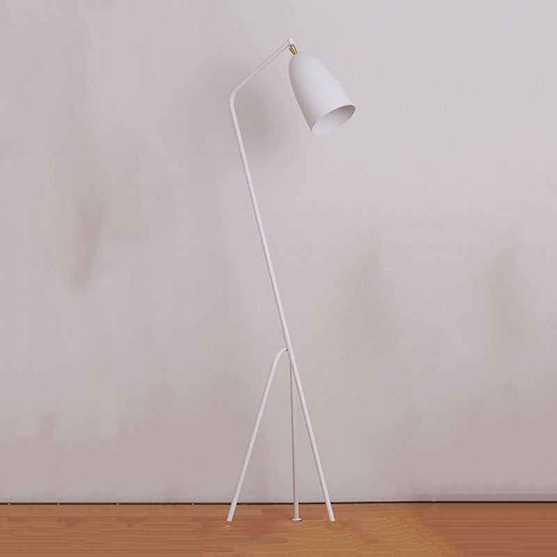 Nordic Metal Dome Floor Lamp With Arched Frame | Corvane