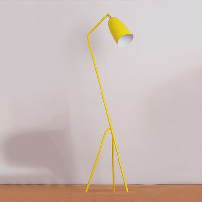 Nordic Metal Dome Floor Lamp With Arched Frame | Corvane
