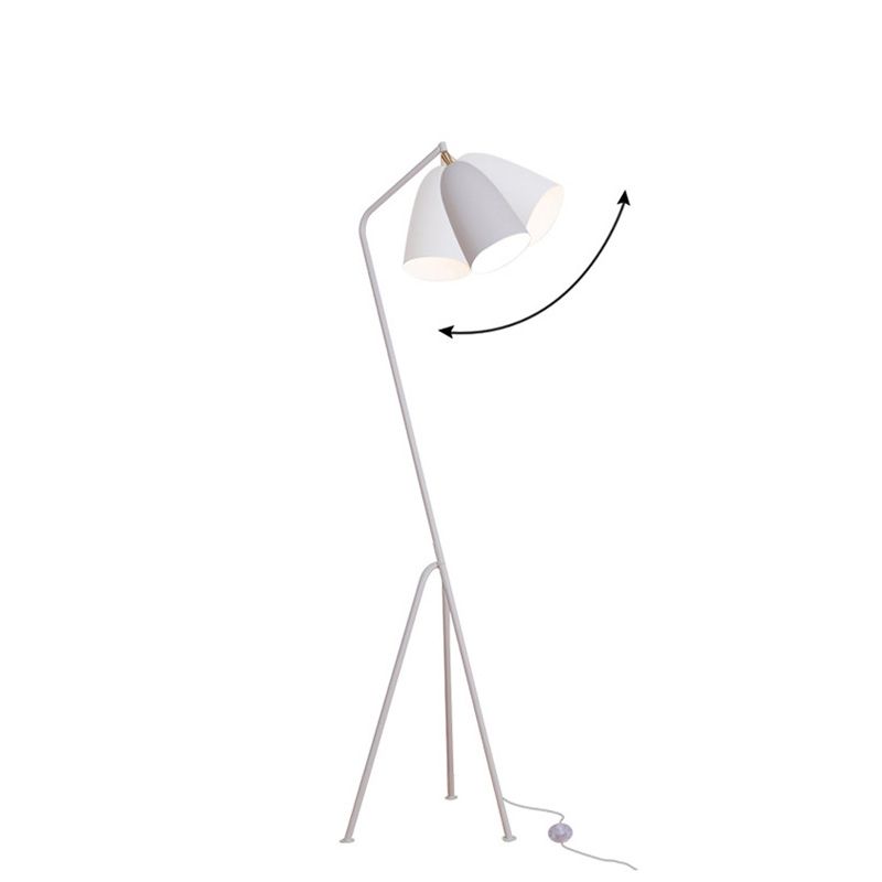 Nordic Metal Dome Floor Lamp With Arched Frame | Corvane