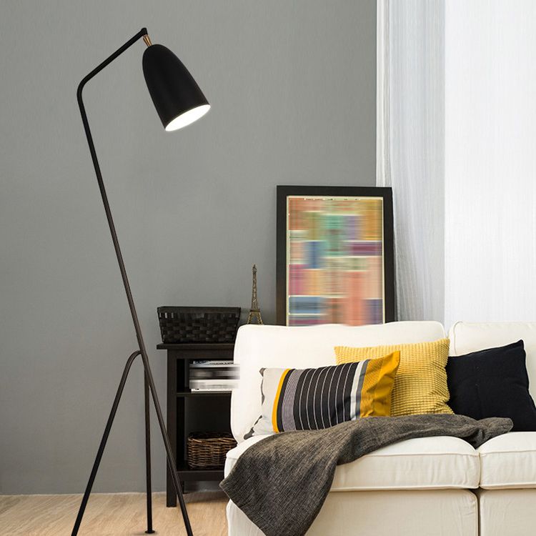 Nordic Metal Dome Floor Lamp With Arched Frame | Corvane