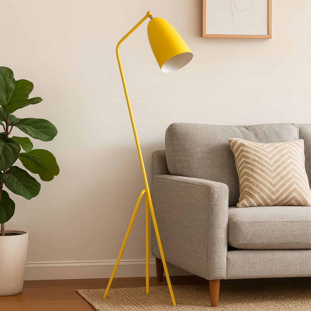 Nordic Metal Dome Floor Lamp With Arched Frame | Corvane