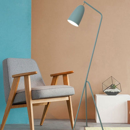 Nordic Metal Dome Floor Lamp With Arched Frame | Corvane