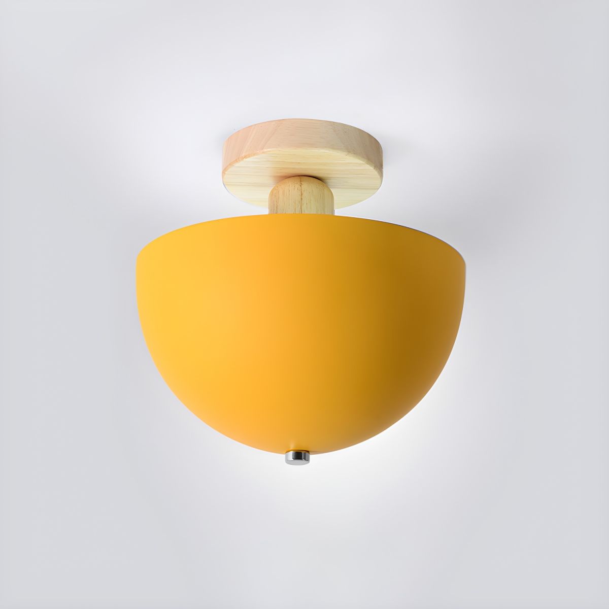Nordic Metal Dome Semi Flush Ceiling Light Fixture | Tivorax