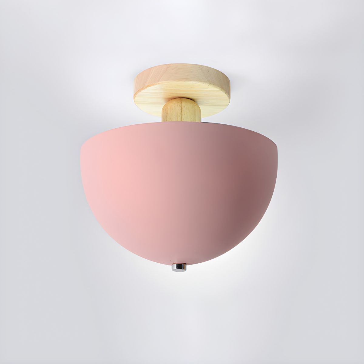 Nordic Metal Dome Semi Flush Ceiling Light Fixture | Tivorax