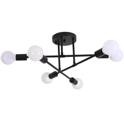 Nordic Metal Frame Ceiling Light for Modern Rooms | Norvexa