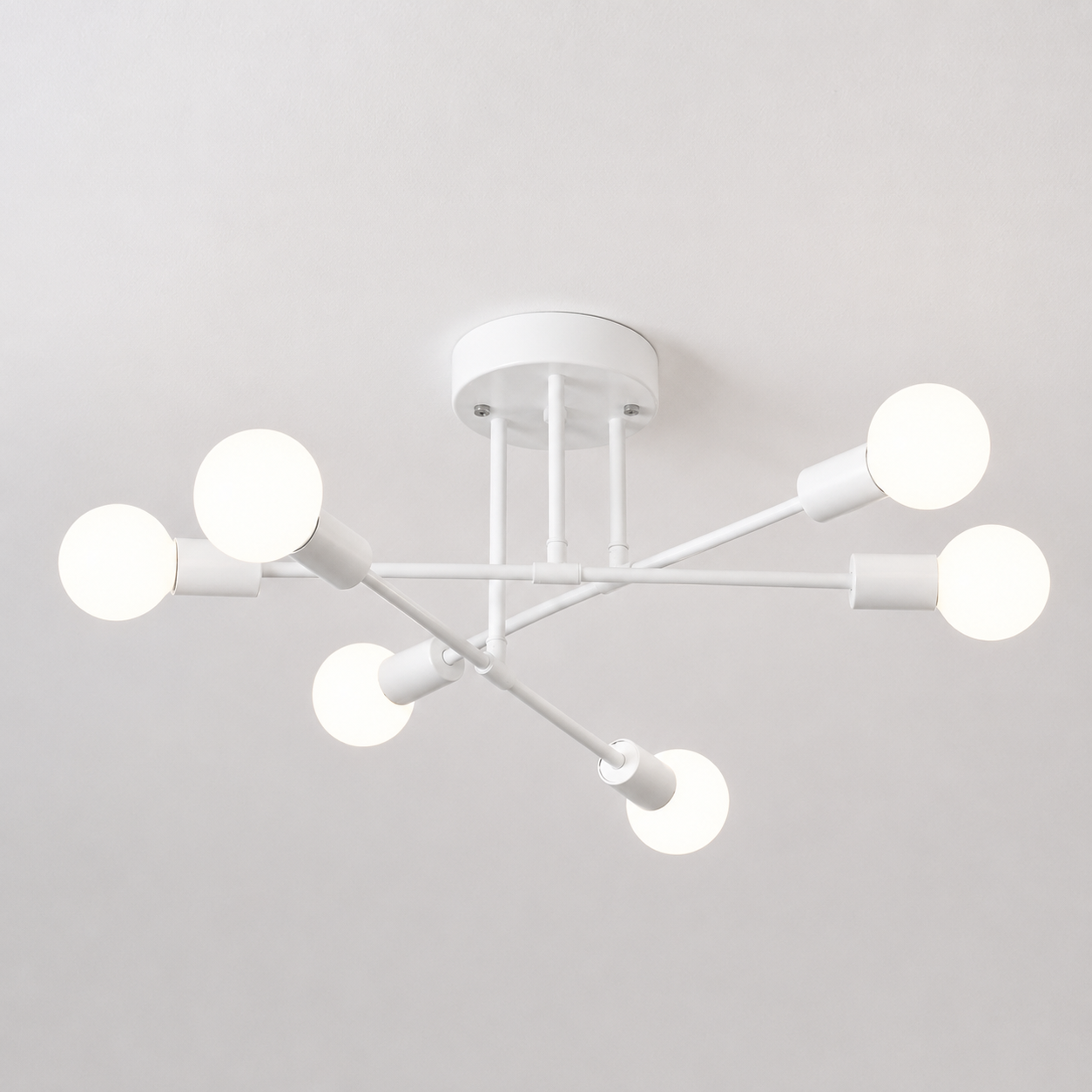 Nordic Metal Frame Ceiling Light for Modern Rooms | Norvexa
