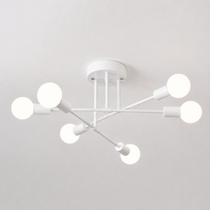 Nordic Metal Frame Ceiling Light for Modern Rooms | Norvexa