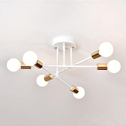 Nordic Metal Frame Ceiling Light for Modern Rooms | Norvexa