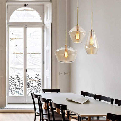Nordic Metal Glass Cluster Pendant Light for Dining Areas | Zyvorin