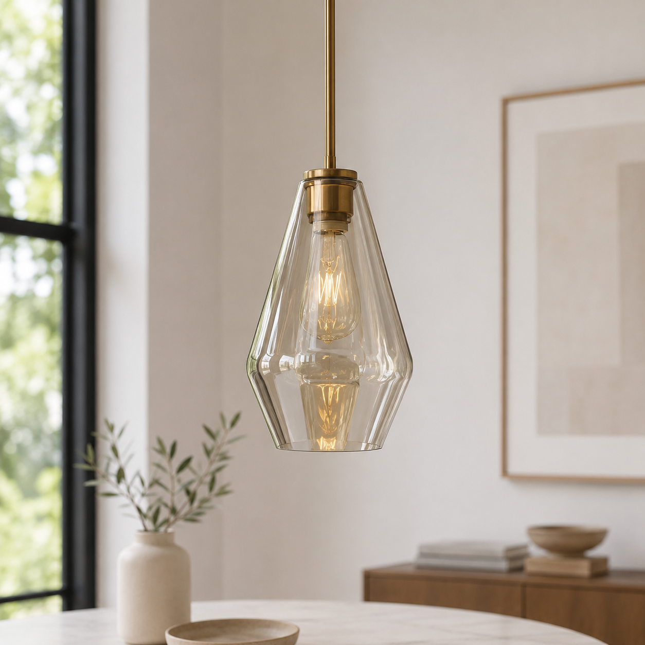 Nordic Metal Glass Cluster Pendant Light for Dining Areas | Zyvorin