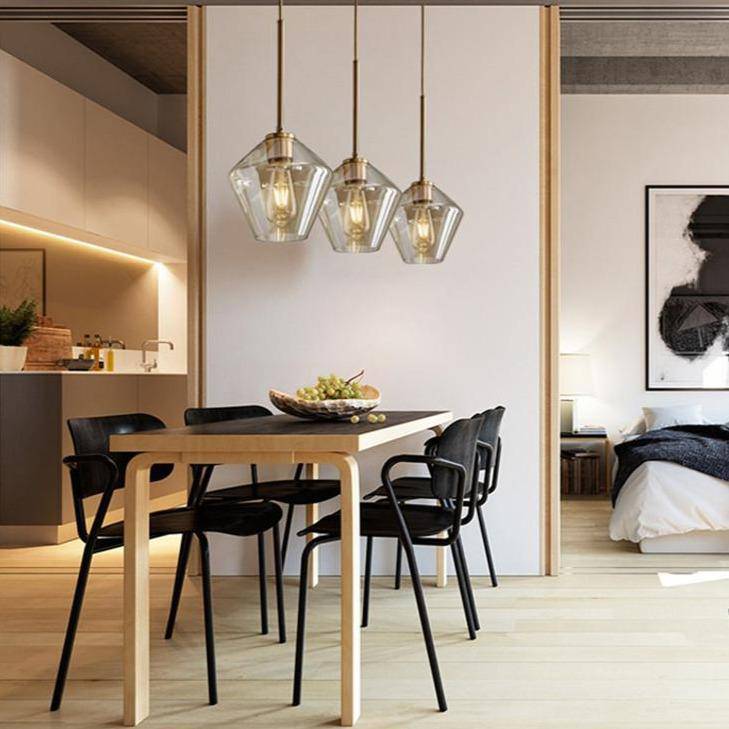 Nordic Metal Glass Cluster Pendant Light for Dining Areas | Zyvorin