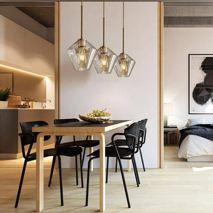 Nordic Metal Glass Cluster Pendant Light for Dining Areas | Zyvorin
