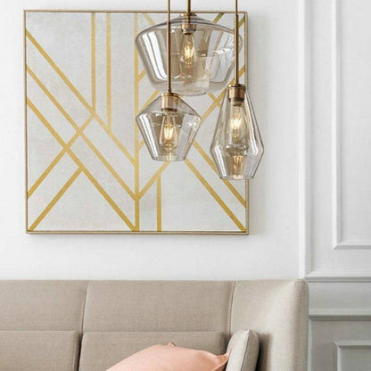 Nordic Metal Glass Cluster Pendant Light for Dining Areas | Zyvorin