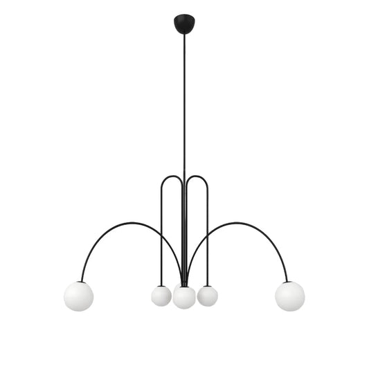 Nordic Metal Glass Pendant Chandelier Light Fixture | Lustra