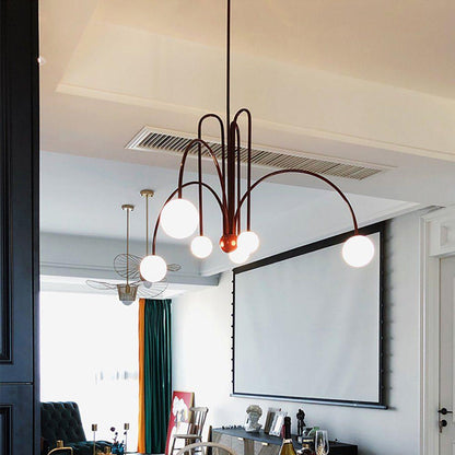 Nordic Metal Glass Pendant Chandelier Light Fixture | Lustra