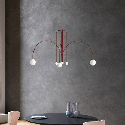 Nordic Metal Glass Pendant Chandelier Light Fixture | Lustra