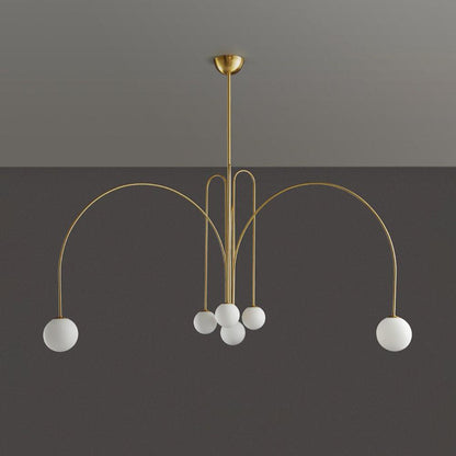 Nordic Metal Glass Pendant Chandelier Light Fixture | Lustra