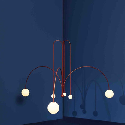 Nordic Metal Glass Pendant Chandelier Light Fixture | Lustra
