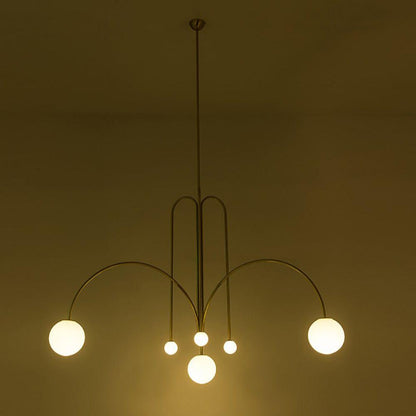 Nordic Metal Glass Pendant Chandelier Light Fixture | Lustra