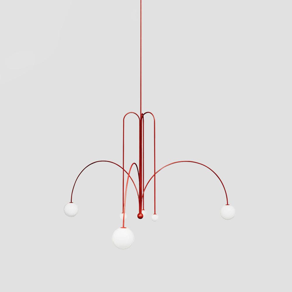 Nordic Metal Glass Pendant Chandelier Light Fixture | Lustra