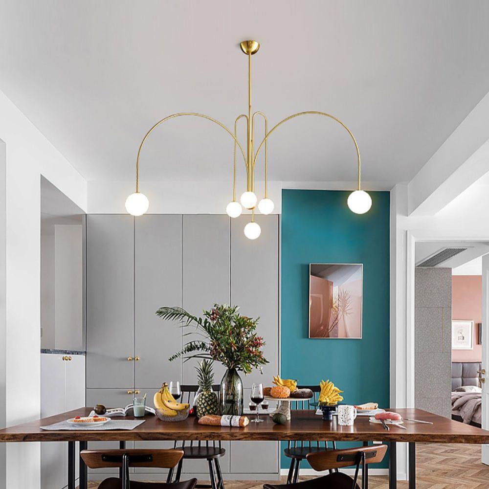 Nordic Metal Glass Pendant Chandelier Light Fixture | Lustra