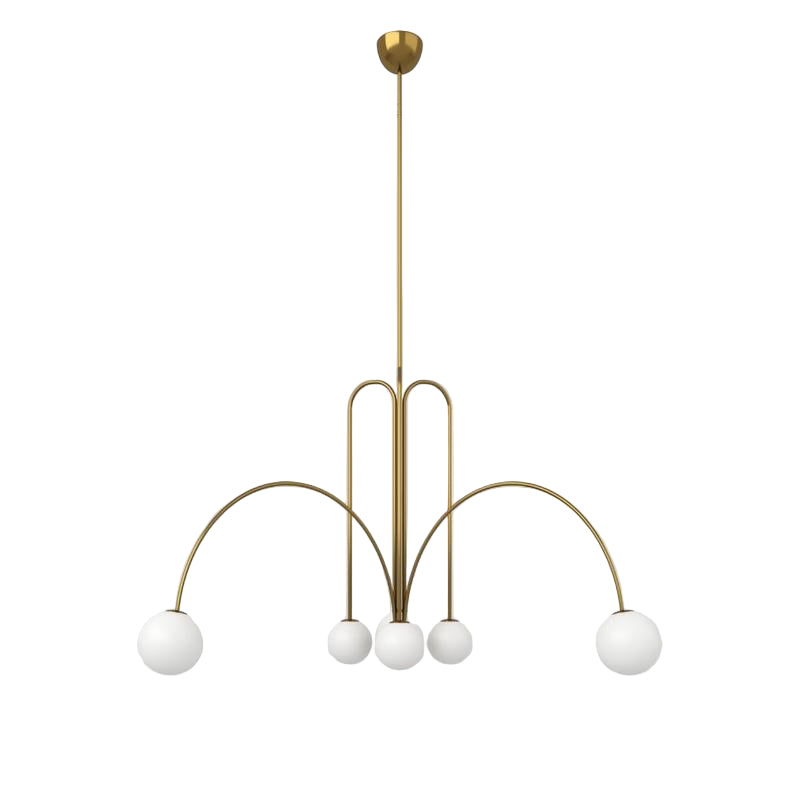 Nordic Metal Glass Pendant Chandelier Light Fixture | Lustra