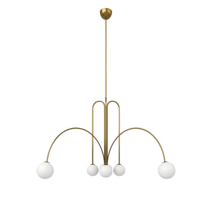Nordic Metal Glass Pendant Chandelier Light Fixture | Lustra
