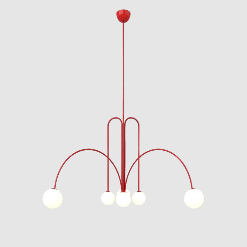 Nordic Metal Glass Pendant Chandelier Light Fixture | Lustra