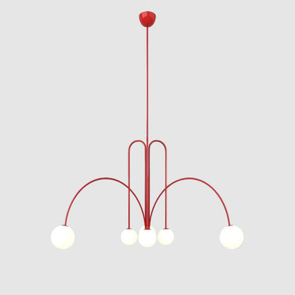 Nordic Metal Glass Pendant Chandelier Light Fixture | Lustra