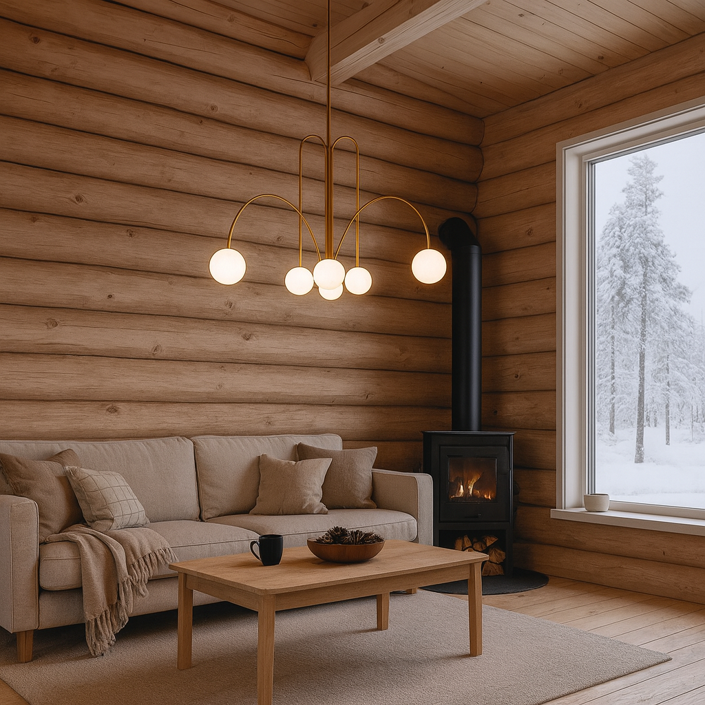 Nordic Metal Glass Pendant Chandelier Light Fixture | Lustra