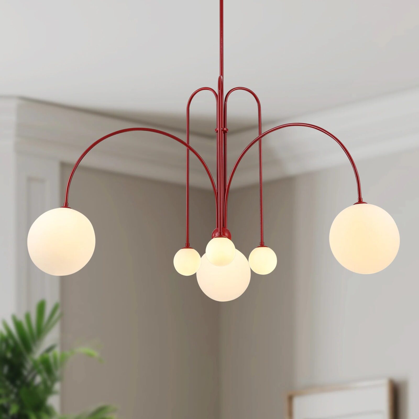 Nordic Metal Glass Pendant Chandelier Light Fixture | Lustra