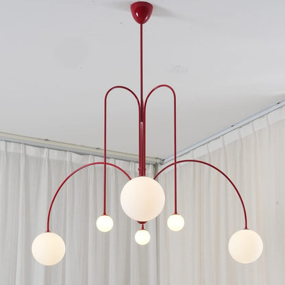 Nordic Metal Glass Pendant Chandelier Light Fixture | Lustra