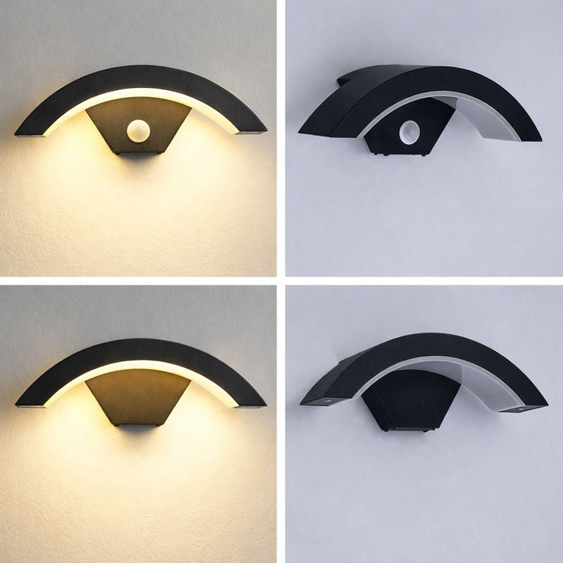 Nordic Metal Outdoor Wall Light With Motion Sensor | Morniq