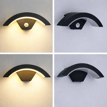Nordic Metal Outdoor Wall Light With Motion Sensor | Morniq
