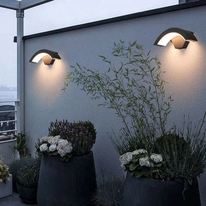 Nordic Metal Outdoor Wall Light With Motion Sensor | Morniq