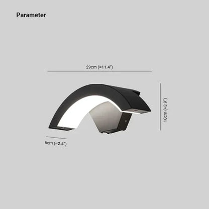 Nordic Metal Outdoor Wall Light With Motion Sensor | Morniq