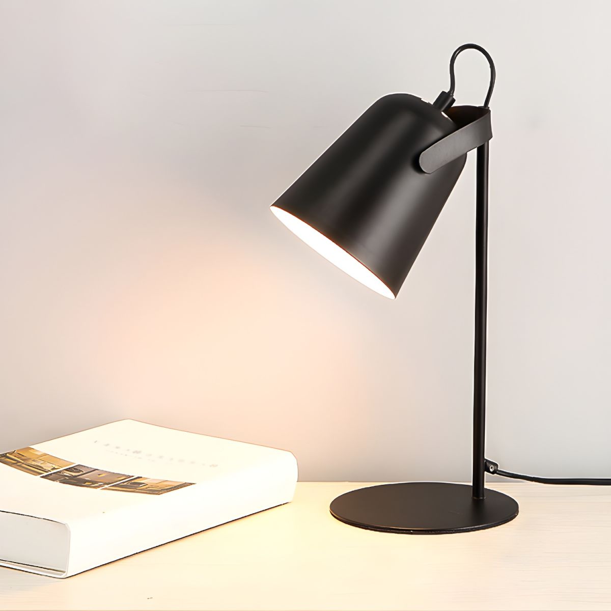 Nordic Metal Table Lamp with Bell Shade Modern Design | Cavelle