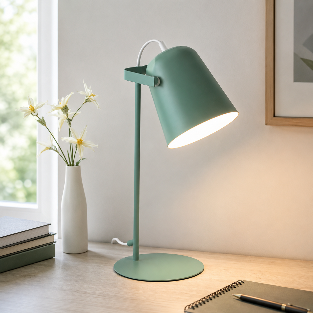 Nordic Metal Table Lamp with Bell Shade Modern Design | Cavelle