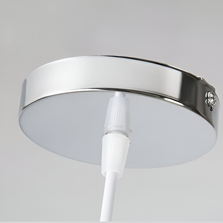 Nordic Milky Glass Pendant Light with Adjustable Cord | Tyrelix